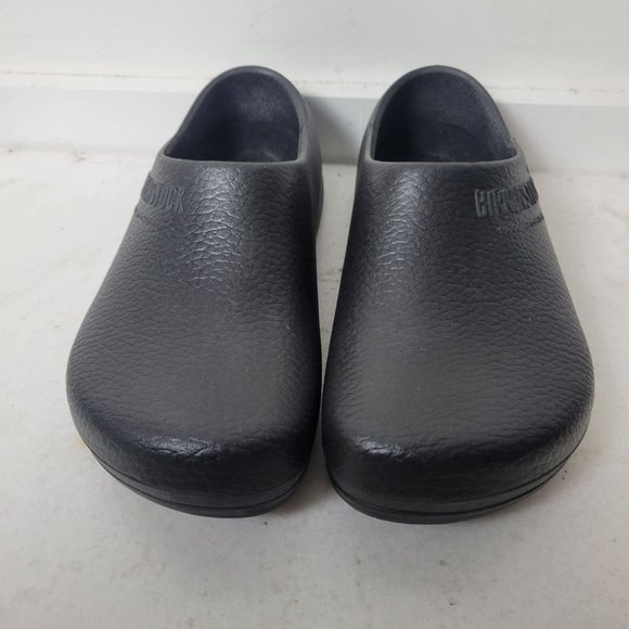 Birkenstock Size 41 Profi-Birki Polyurethane Black Vegan Clogs Black Unisex - Picture 3 of 12